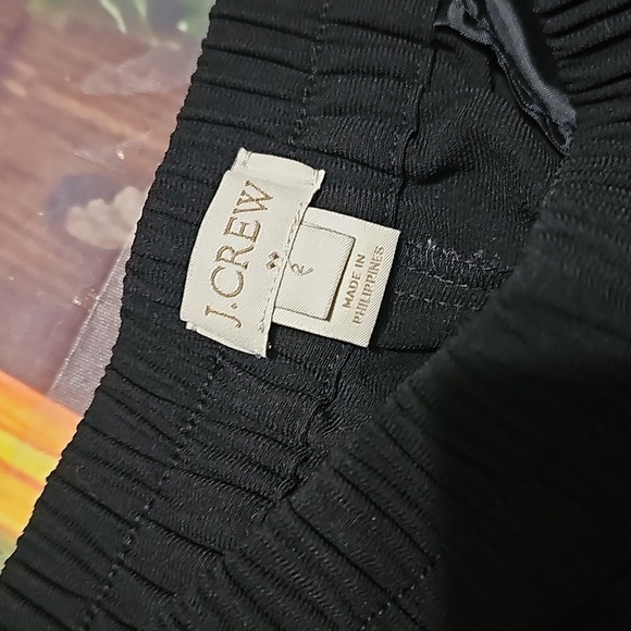 J. Crew Black High Rise Pants Zippered Pockets Size 2 - Picture 3 of 5